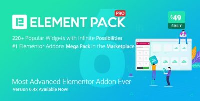 Elementor终极小部件插件 Element Pack – Addon for Elementor v6.6.1
