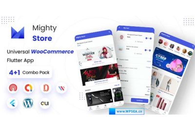 [Flutter] MightyStore WooCommerce - Flutter电子商务完整APP应用程序 v16.0
