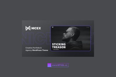 [汉化] Nicex v1.0.3 创意作品组合展示主题