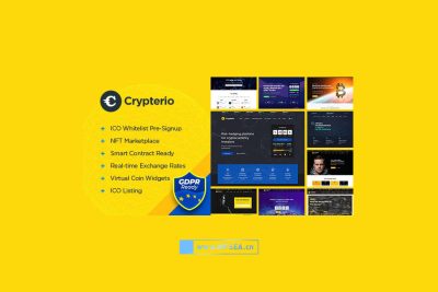 Crypterio v2.4.7 NFT加密登陆页面 WordPress 主题