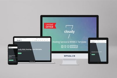 Cloudy 7 - 响应式HTML5专业设计托管服务WHMCS网站模板