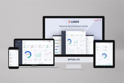 Lunoz 高度可定制的 HTML 管理和仪表板网站模板