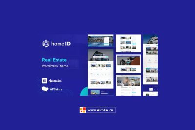 [汉化] HomeID 房地产企业信息展示 WordPress 主题网站模板