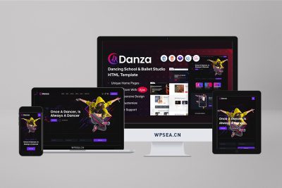 Danza 芭蕾舞蹈学校工作室 HTML 模板