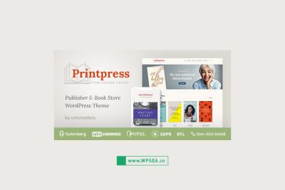 [汉化] Printpress v1.1.4 书店图书出版社在线商店 WordPress 主题