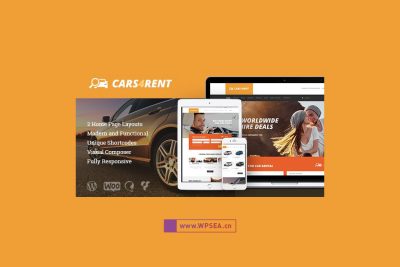 [汉化] Cars4Rent v1.3.0 汽车出租车租赁服务 WordPress 主题