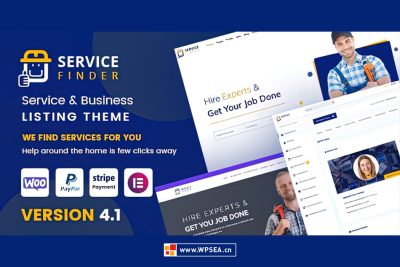 [汉化] Service Finder v4.1 提供商和企业列表 WordPress 主题
