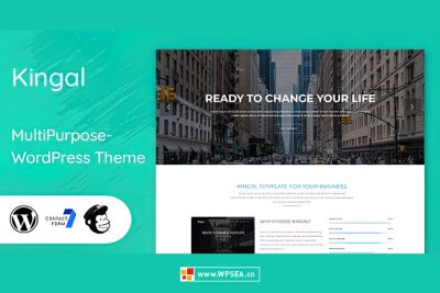 [汉化] Kingal v1.4 多功能单页 WordPress 主题