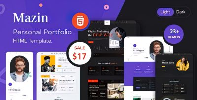 Mazin - 个人作品集 HTML 模板