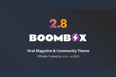 [汉化] BoomBox v2.9.6 病毒式新闻博客杂志WordPress主题