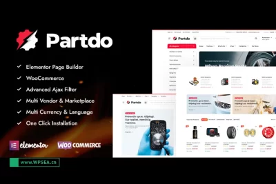 Partdo v1.3.8 最佳汽车零件和工具商店 WooCommerce 主题