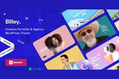 Billey v2.1.5 创意作品集与代理 Elementor WordPress 主题
