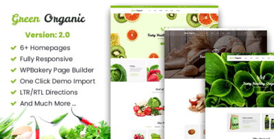 Green Organic v2.48 - 优雅的食品与化妆品 WooCommerce WordPress 主题