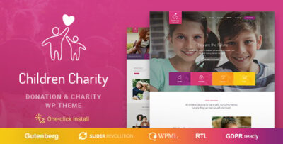 Children Charity v1.3.2 - 儿童慈善与NGO募捐WordPress主题