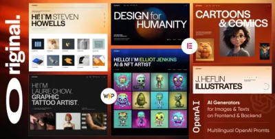 Original – Illustrator & Artist Portfolio WordPress 主题