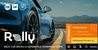 Rally - 汽车租赁与摩托车服务 WordPress 主题