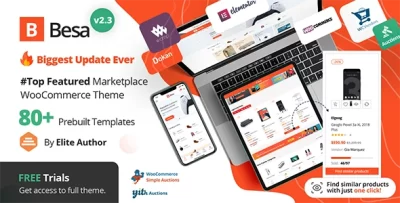 Besa - Elementor Marketplace WooCommerce 主题