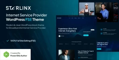 Starlinx – 专为宽带和互联网服务提供商设计的 WordPress 主题